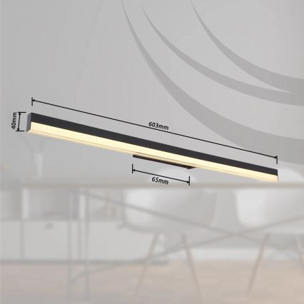 Globo - Applique a LED LED/18W/230V 3000/6000K 80 cm nero