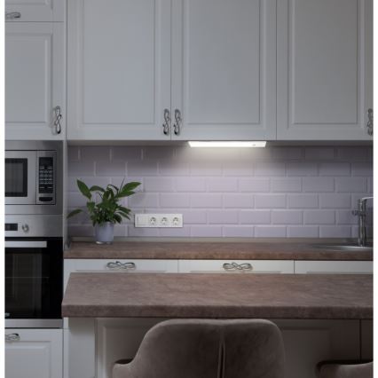 Globo 42408 - Luce LED dimmerabile ricaricabile sotto il mobile della cucina TRISTAN 1,4W/5V 1100mAh 24 cm