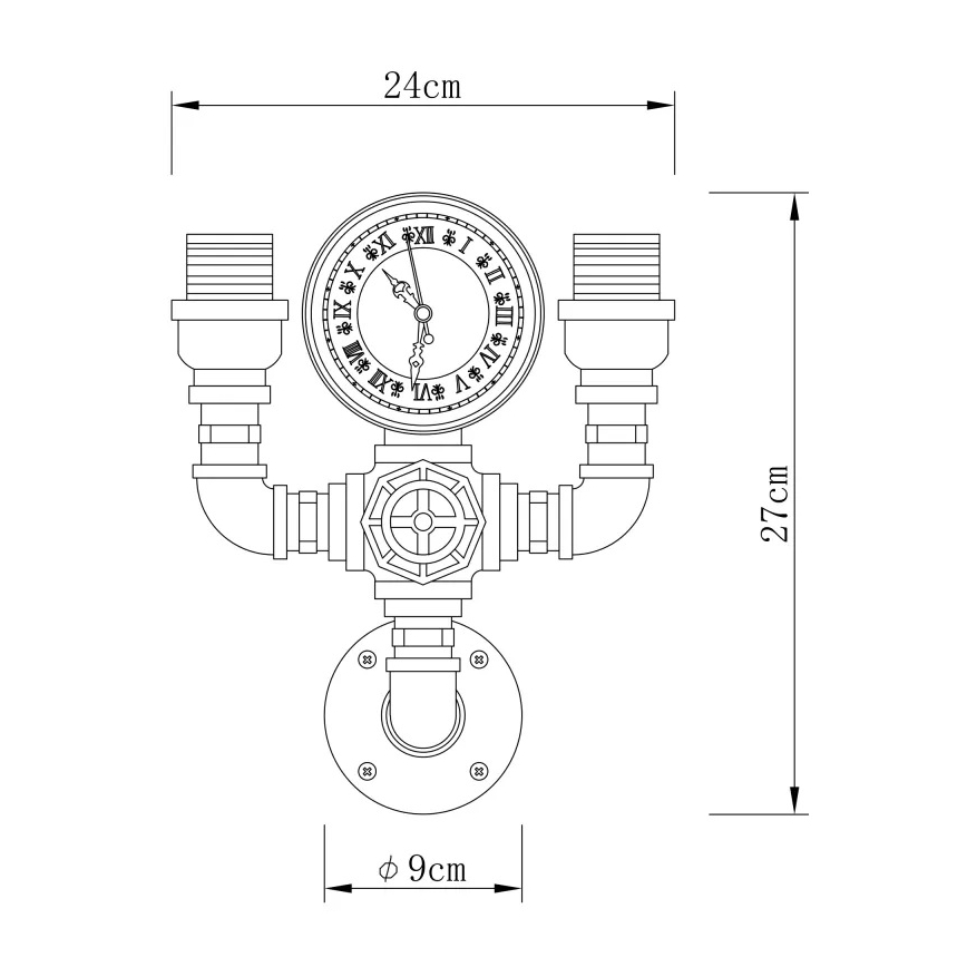Globo - Applique 2xE27/60W/230V