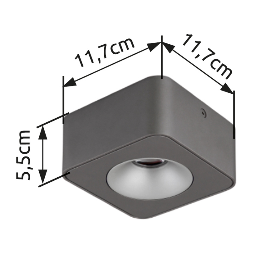 Globo - Plafonnier LED/6,5W/230V 11,7x11,7 cm