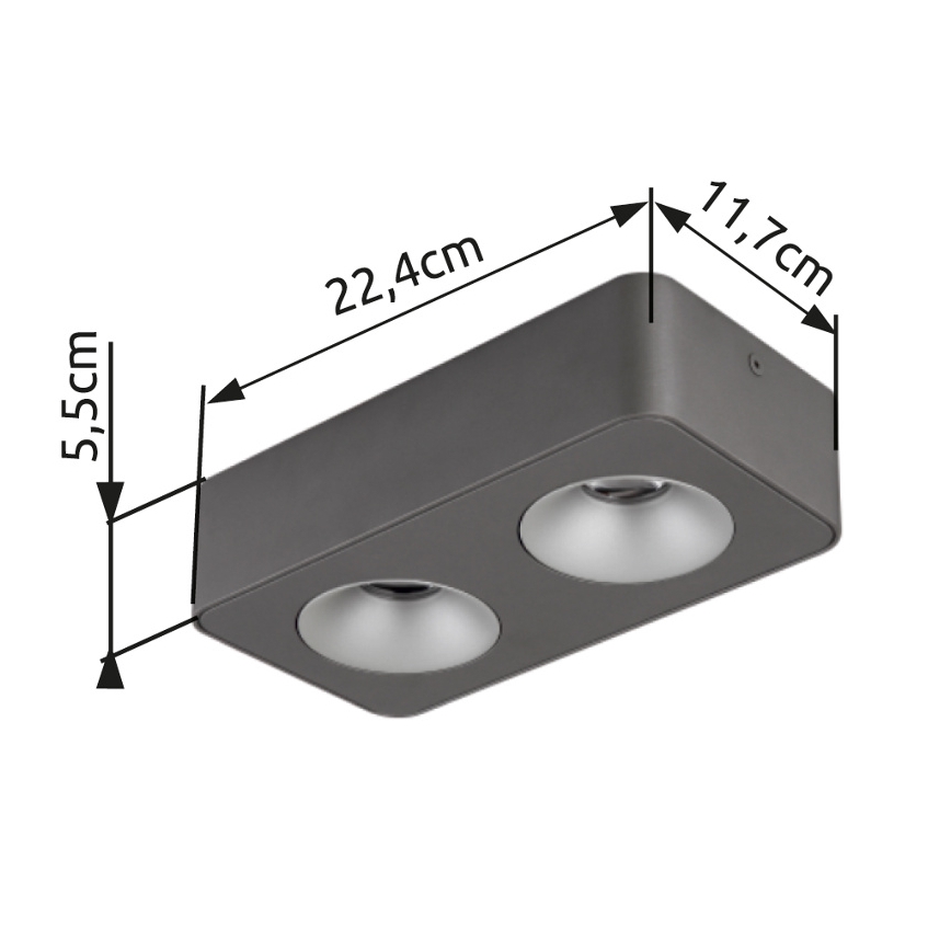 Globo - Plafoniera LED LED/11W/230V 11,7x22,4 cm