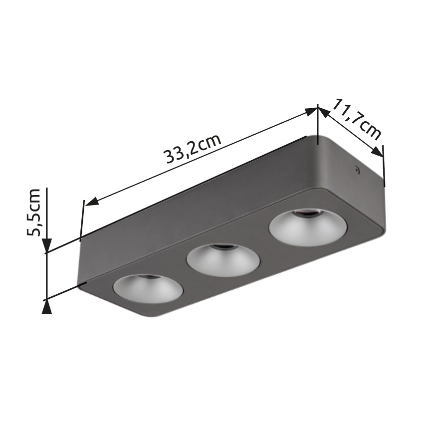 Globo - Plafonnier LED/14W/230V 11,7x33,2 cm
