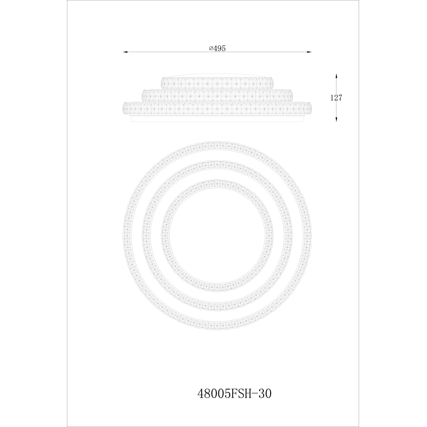 Globo - Dimmbare LED-Deckenleuchte LED/30W/230V TUYA Wi-Fi + Fernbedienung