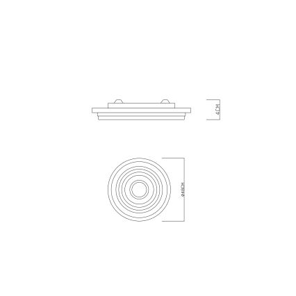 Globo - Plafoniera LED dimmerabile LED/46W/230V 3000-6000K + telecomando