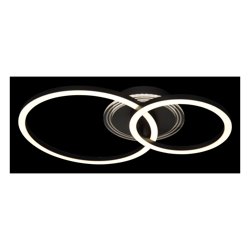 Globo - Plafonnier LED/30W/230V 2700/4500/6500K d. 33x50 cm noir