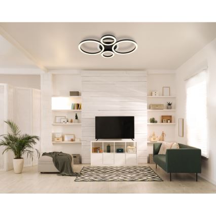 Globo - Lampada da soffitto LED LED/40W/230V 2700/4500/6500K Ø 35,5x53 cm nero