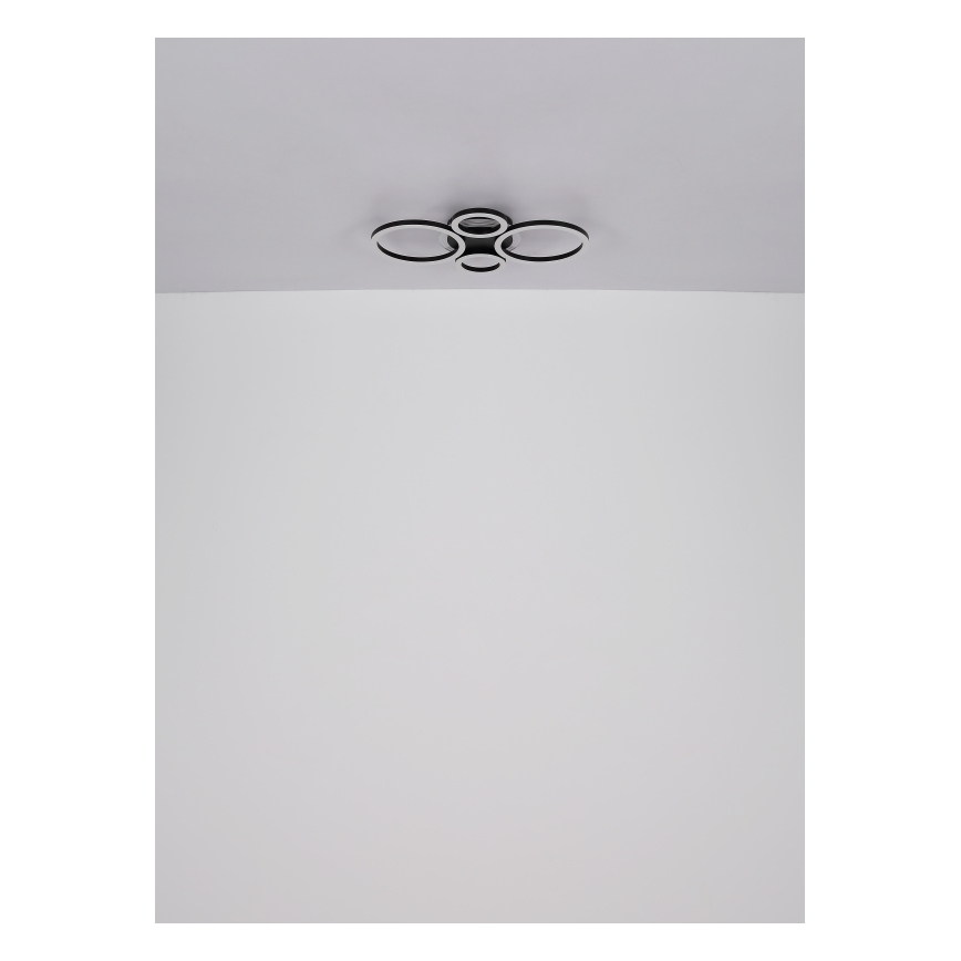 Globo - LED-Deckenleuchte LED/40W/230V 2700/4500/6500K Ø 35,5 x 53 cm schwarz