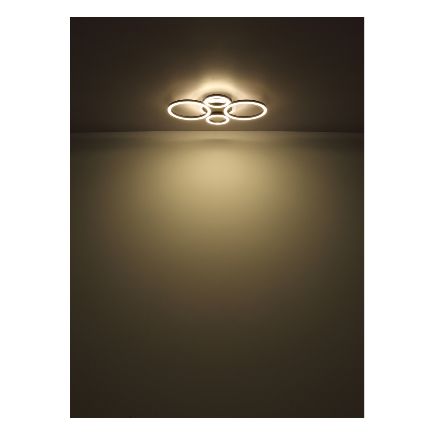 Globo - LED Deckenleuchte LED/40W/230V 2700/4500/6500K Ø 35,5x53 cm schwarz