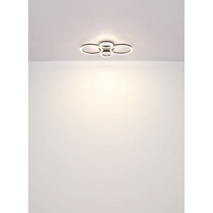 Globo - LED Deckenleuchte LED/40W/230V 2700/4500/6500K Ø 35,5x53 cm schwarz