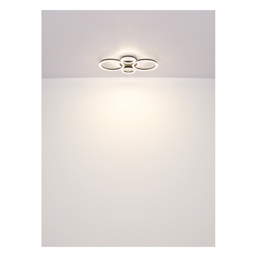 Globo - LED Deckenleuchte LED/40W/230V 2700/4500/6500K Ø 35,5x53 cm schwarz