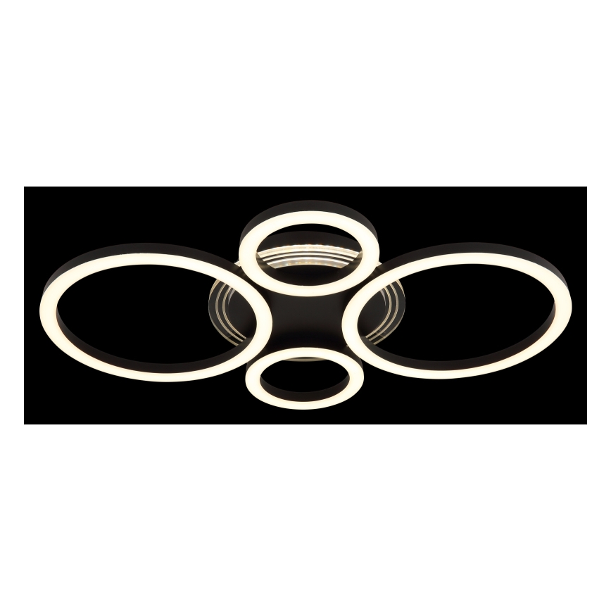 Globo - LED Deckenleuchte LED/40W/230V 2700/4500/6500K Ø 35,5x53 cm schwarz