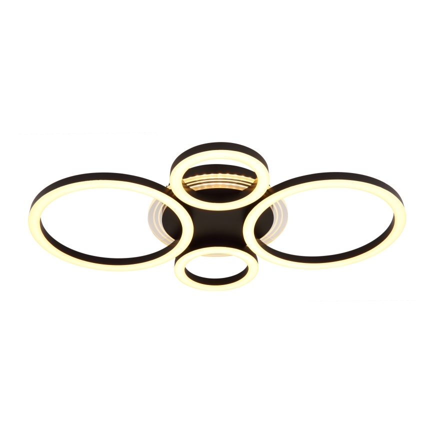 Globo - LED Deckenleuchte LED/40W/230V 2700/4500/6500K Ø 35,5x53 cm schwarz