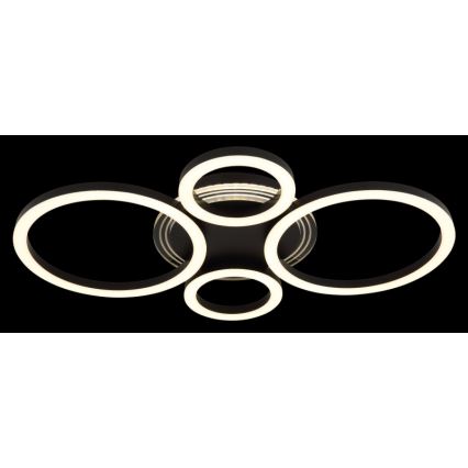 Globo - Plafonnier LED LED/40W/230V 2700/4500/6500K Ø 35,5x53 cm noir