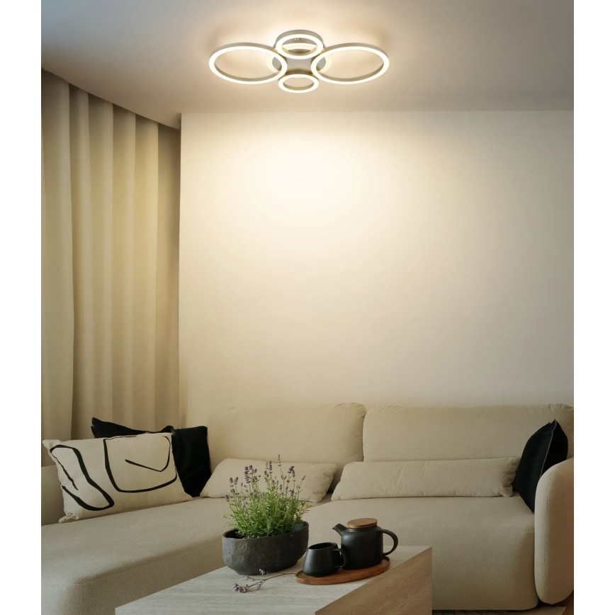 Globo - LED-Deckenleuchte LED/40W/230V 2700/4500/6500K Ø 35,5 x 53 cm Messing