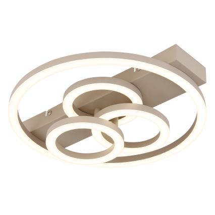 Globo - Dimmbare LED-Deckenleuchte LED/40W/230V 2700-6500K Ø 35x33 cm Beige + Fernbedienung
