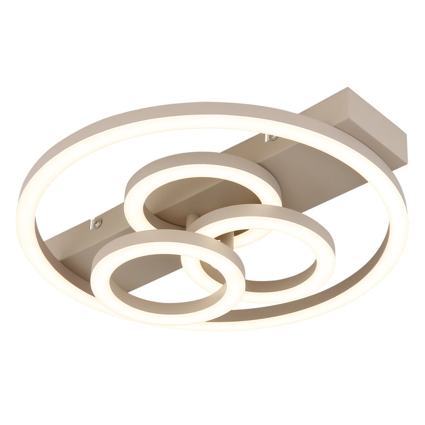 Globo - Plafoniera dimmerabile a LED 40W/230V 2700-6500K Ø 35x33 cm beige + telecomando