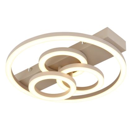 Globo - Plafoniera dimmerabile a LED 40W/230V 2700-6500K Ø 35x33 cm beige + telecomando