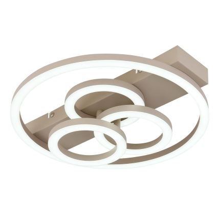 Globo - Plafoniera dimmerabile a LED 40W/230V 2700-6500K Ø 35x33 cm beige + telecomando