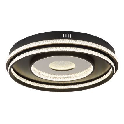 Globo - Lampadario a sospensione con filo LED dimmerabile LED/54W/230V 2700-6500K diametro 60 cm nero + telecomando