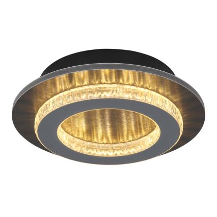 Globo - LED-Deckenleuchte LED/12W/230V 3000/4000/6500K Ø 20 cm anthrazit