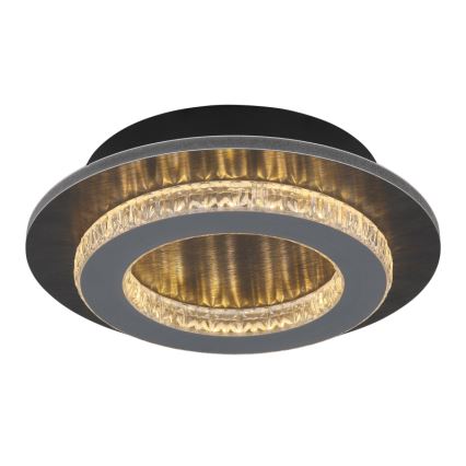 Globo - LED-Deckenleuchte LED/12W/230V 3000/4000/6500K Ø 20 cm anthrazit