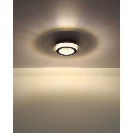 Globo - LED-Deckenleuchte LED/12W/230V 3000/4000/6500K Ø 20 cm anthrazit
