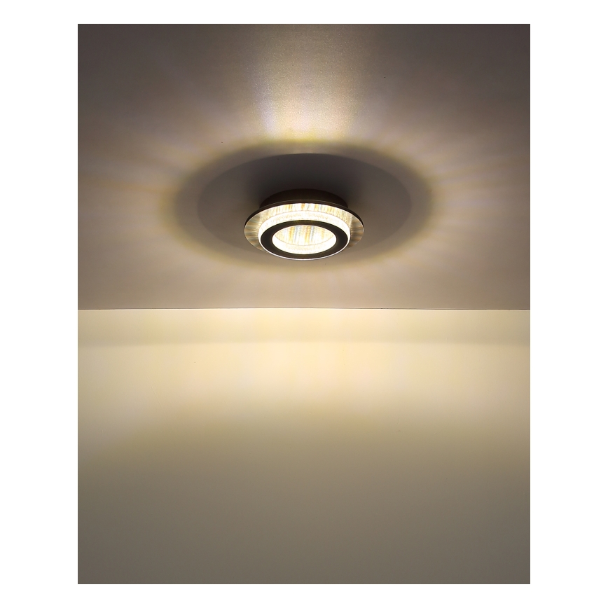 Globo - LED-Deckenleuchte LED/12W/230V 3000/4000/6500K Ø 20 cm anthrazit