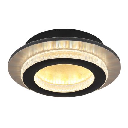 Globo - LED-Deckenleuchte LED/12W/230V 3000/4000/6500K Ø 20 cm schwarz