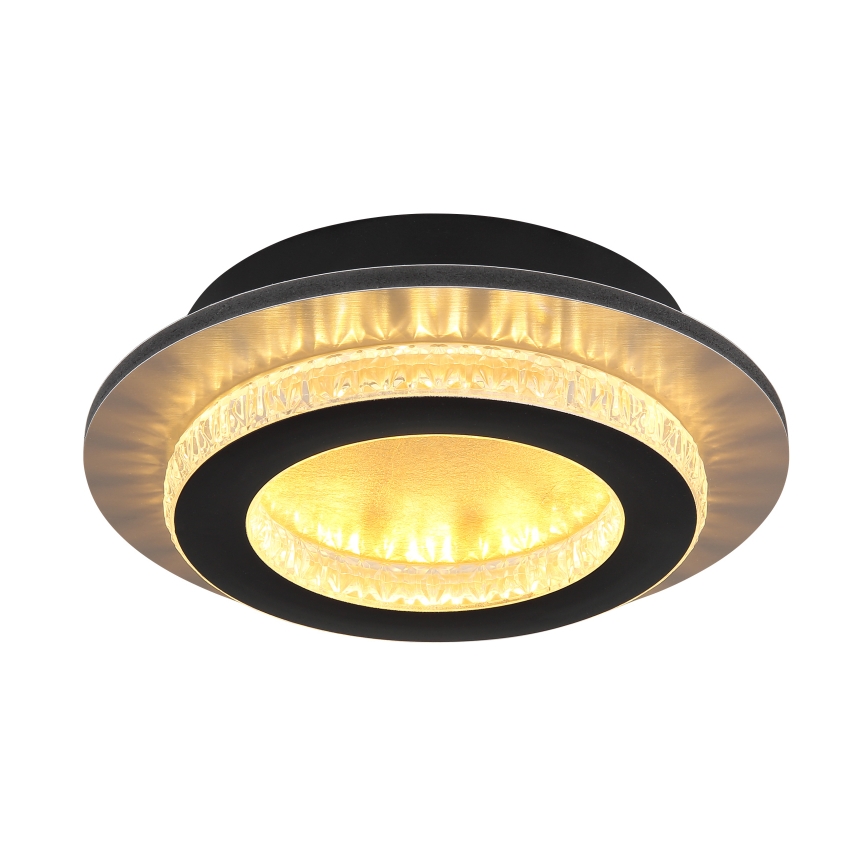 Globo - LED-Deckenleuchte LED/12W/230V 3000/4000/6500K Ø 20 cm schwarz