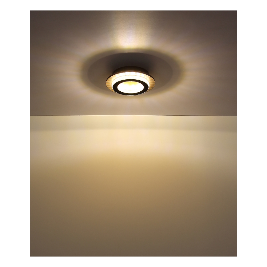 Globo - LED-Deckenleuchte LED/12W/230V 3000/4000/6500K Ø 20 cm schwarz