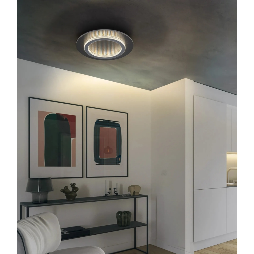 Globo – LED-Deckenleuchte LED/24 W/230 V 3000/4000/6500 K Ø 35 cm Anthrazit