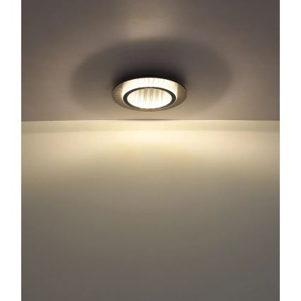 Globo – LED-Deckenleuchte LED/24 W/230 V 3000/4000/6500 K Ø 35 cm Anthrazit