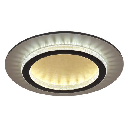 Globo - LED-Deckenleuchte LED/24W/230V 3000/4000/6500K Ø 35 cm schwarz