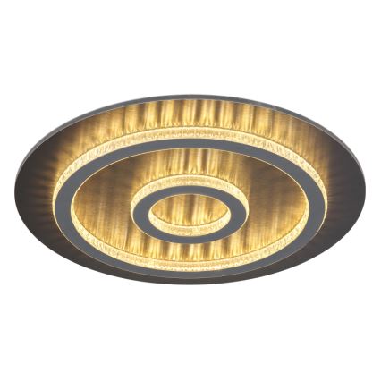 Globo - dimmbare LED-Deckenleuchte LED/40W/230V 3000-6500K Ø 45 cm anthrazit + Fernbedienung