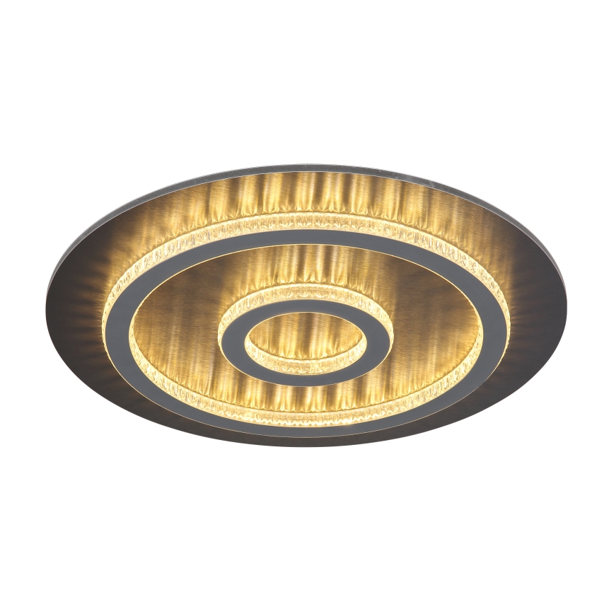 Globo - dimmbare LED-Deckenleuchte LED/40W/230V 3000-6500K Ø 45 cm anthrazit + Fernbedienung