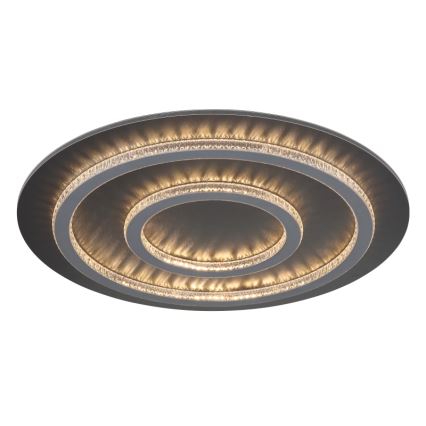 Globo 48042-60A - Lampada da soffitto LED dimmerabile JAYDEN 60W/230V Ø 55 cm antracite + telecomando