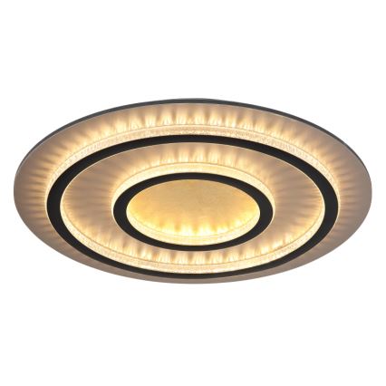 Globo 48042-60G - Lampada da soffitto LED dimmerabile JAYDEN 60W/230V diametro 55 cm nero + telecomando