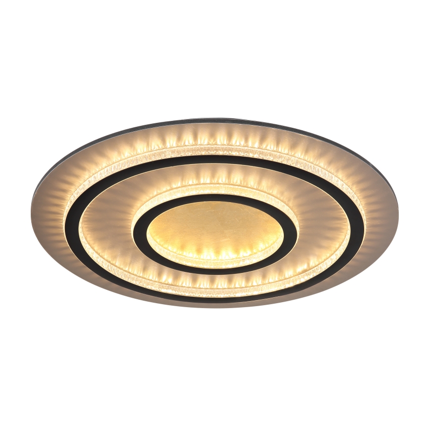 Globo 48042-60G - Lampada da soffitto LED dimmerabile JAYDEN 60W/230V diametro 55 cm nero + telecomando