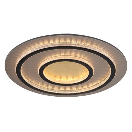 Globo 48042-60G - Lampada da soffitto LED dimmerabile JAYDEN 60W/230V diametro 55 cm nero + telecomando