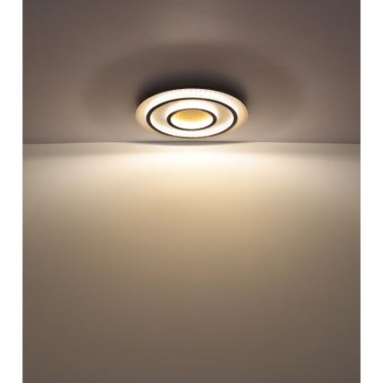 Globo 48042-60G - Lampada da soffitto LED dimmerabile JAYDEN 60W/230V diametro 55 cm nero + telecomando