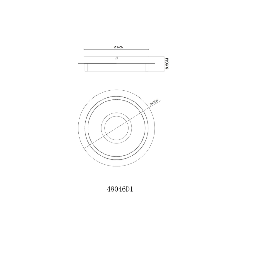 Globo - Plafonnier LED/24W/230V 3000K Ø 40 cm