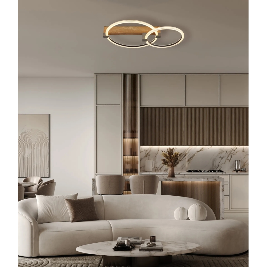 Globo - Plafoniera LED/24W/230V 3000K 58x38 cm beige