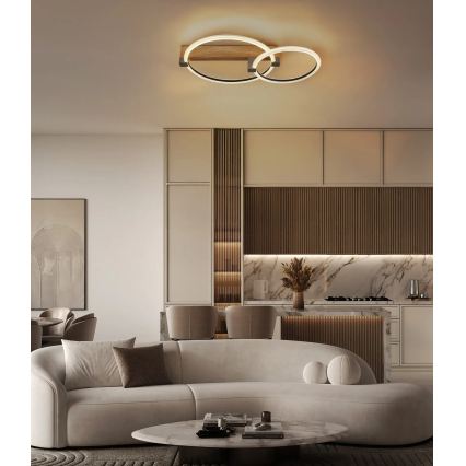 Globo - Plafoniera LED/24W/230V 3000K 58x38 cm beige