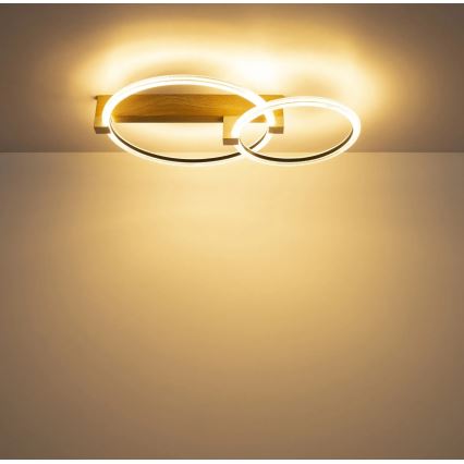 Globo - Plafoniera LED/24W/230V 3000K 58x38 cm beige