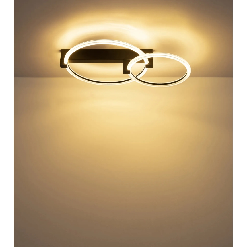 Globo - LED Deckenleuchte LED/24W/230V 3000K 58x38 cm schwarz