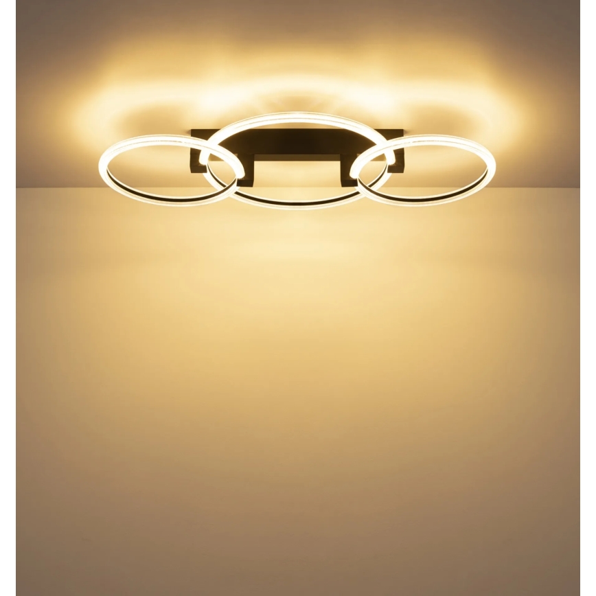 Globo - LED-Deckenleuchte LED/40W/230V 3000K 76,1x38 cm schwarz
