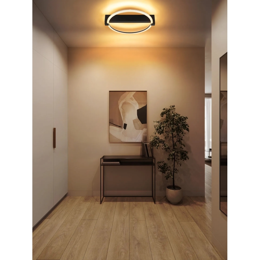 Globo - LED-Deckenleuchte LED/15W/230V 3000K 41,4x38 cm schwarz