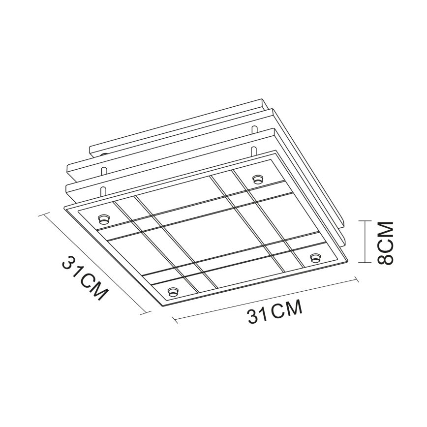 Globo - Plafonnier 2xE27/60W/230V