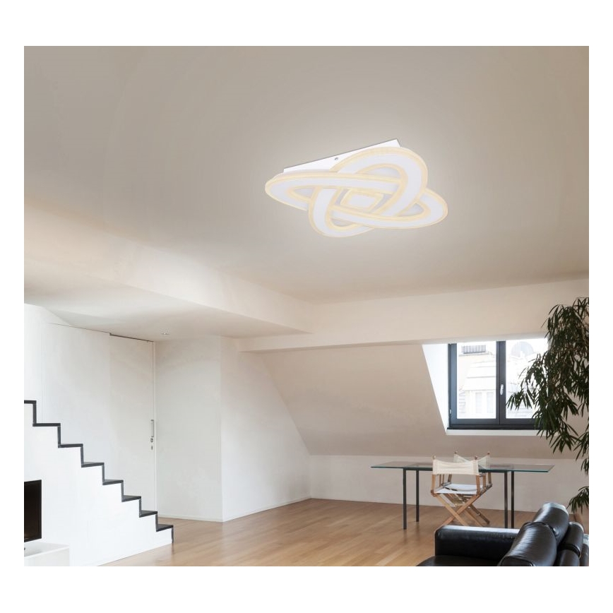Globo - Plafonnier à intensité variable LED/36W/230V 3000-6000K d. 50 cm blanc + Télécommande