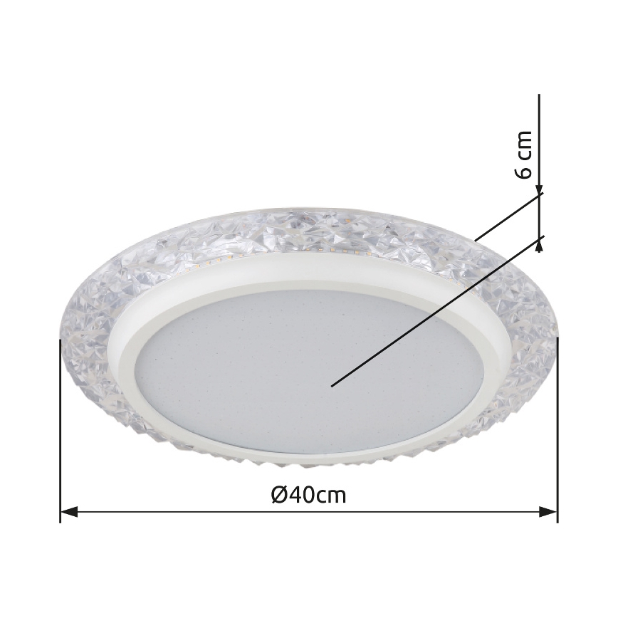 Globo - LED-Deckenleuchte LED/22W/230V 3000K d 40 cm